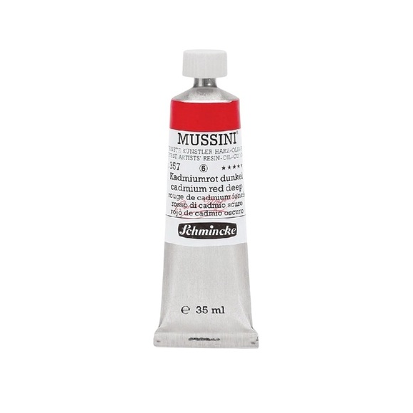 Schmincke Mussini Oil Paint Set of 4- red, yellow, blue and green. Oil paint. - Picture 8 of 13